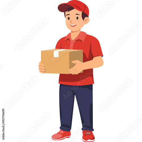 Illustration of Delivery Holding Box Collection