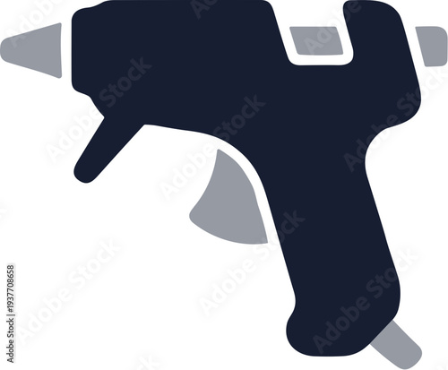 Flat Simple Glue Gun Craft Tool Equipment Illustration