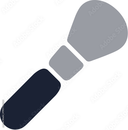 Simple Geometric Makeup Brush Tool Cosmetic Application Icon