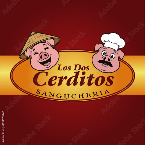 Logo para Chicharroneria o lechoneria vectorizado