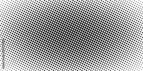 Grunge halftone gradient background. Faded grit noise texture. White and black sand wallpaper. Retro pixelated backdrop. Anime or manga style comic overla