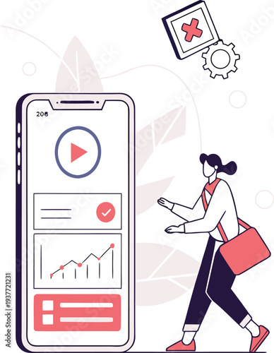 illustration of a man playing cards