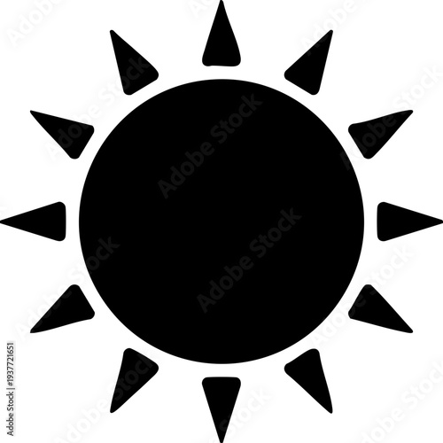 Sun weather forecast icon