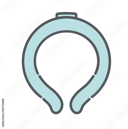 クールリング・ネッククーラーのイラスト（熱中症・暑さ対策グッズ）