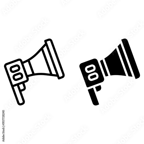 Megaphone Loudspeaker Announcement Icon Vector