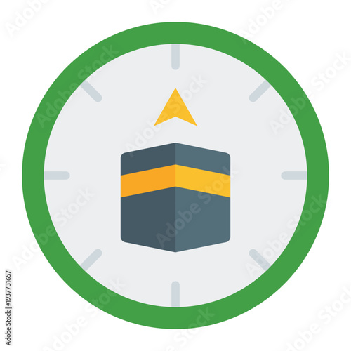 Quran Flat icon. Islamic holy book symbol. Muslim religious scripture Flat icon