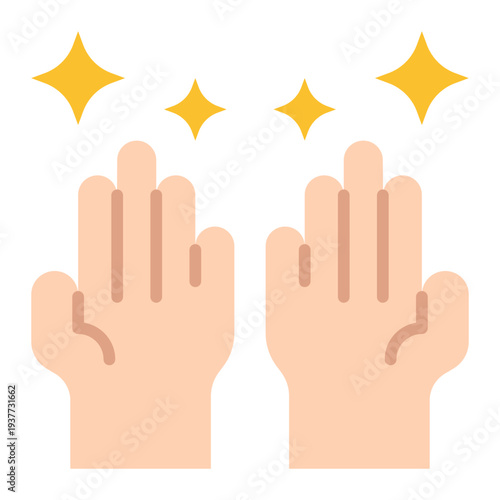 Pray Flat icon. Muslim prayer symbol. Islamic worship activity Flat icon