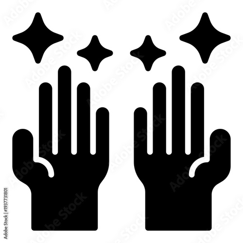 Pray glyph icon. Muslim prayer symbol. Islamic worship activity glyph icon