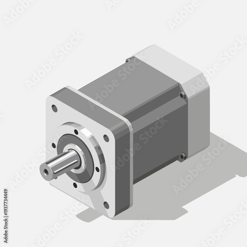 Isometric Stepper Motor for Precision Control Systems.