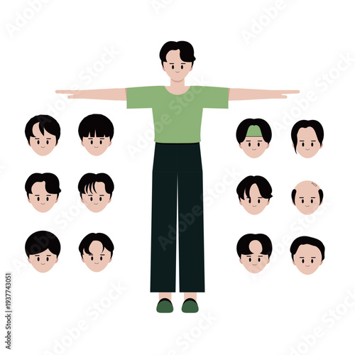 남자 캐릭터_1(캐릭터+남자+소년+얼굴)