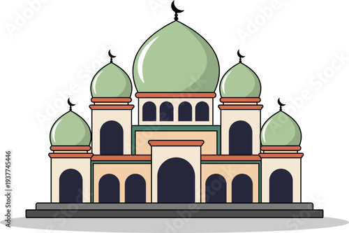 Islamic Mosque Illustration