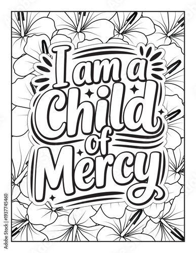Christian Inspirational Coloring Page