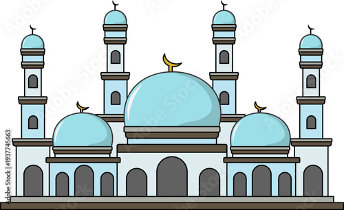 Islamic Mosque Illustration