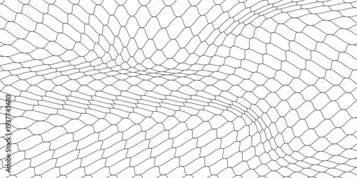 Curved net pattern. Seamless design for sportswear or equipment like soccer goals, volleyball nets, basketball hoops, hockey nets, and athletic gea