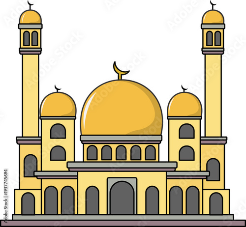 Islamic Mosque Illustration