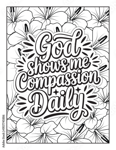 Christian Inspirational Coloring Page