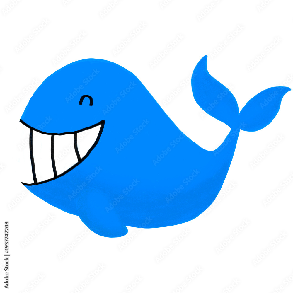 Naklejka premium whale