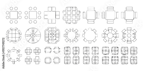 Geometric patterns a sequence of evolving white line designs on black