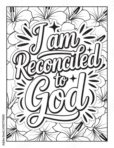 Christian Inspirational Coloring Page