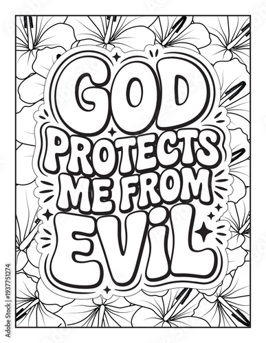 Christian Inspirational Coloring Page