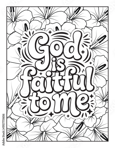 Christian Inspirational Coloring Page