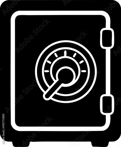 Password Safe Security Vault Icon Vector