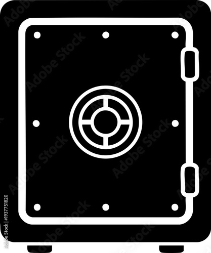 Lock Vault Safety Safe Icon Vector