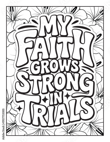 Christian Inspirational Coloring Page