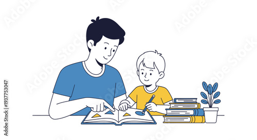 Group of people exercising together in colorful flat illustration style