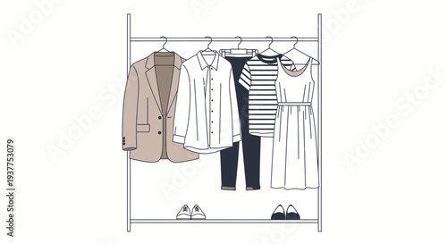 Smart home technology concept illustration with connected devices and wifi router