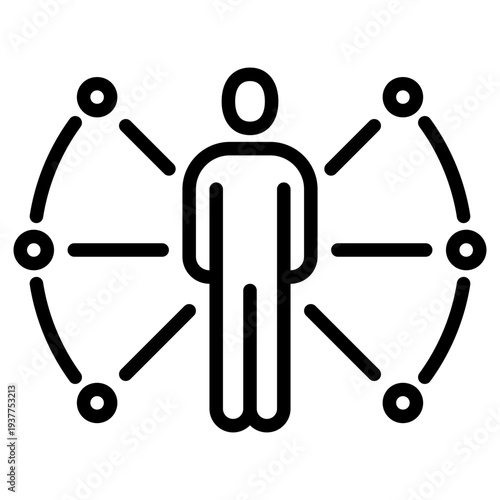 Outsource people business icon