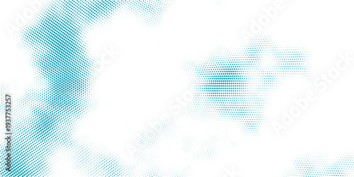 Transparent Vector Gradient Blue Color Halftone Background Staggered Dots Pattern modern dotted. Retro vector design template
