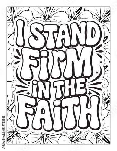 Christian Inspirational Coloring Page