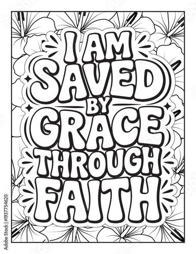 Christian Inspirational Coloring Page