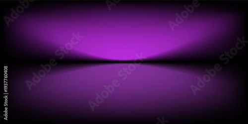 Abstract gradient podium background. Violet, purple and lilac empty 3d studio backdrop. Clean scene for product presentation mockup template. Vector illustration.