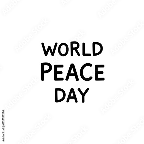 World Peace Day Concept vector illustration