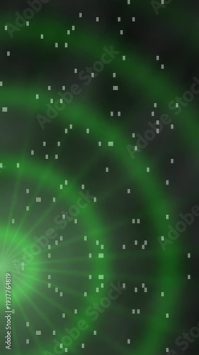 Ethereal Green Light Show - A Mesmerizing Display of Cosmic Energy.