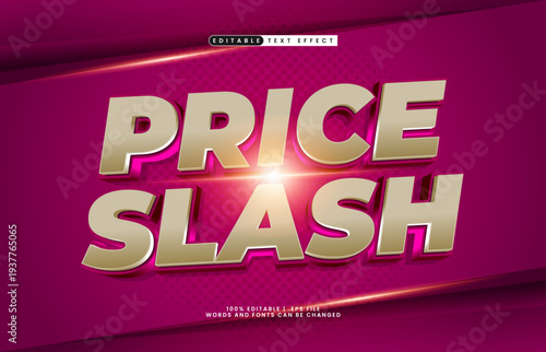 Price Slash Editable Text Effect - Limited Time Promotion Typography for Marketing Banner