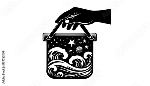 hand holding a gift box