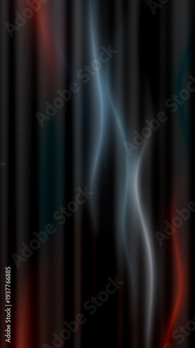 Ethereal Light Ribbons Dancing in the Darkness.