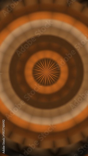 Abstract Circular Pattern with Warm Earthy Tones and Radial Symmetry.