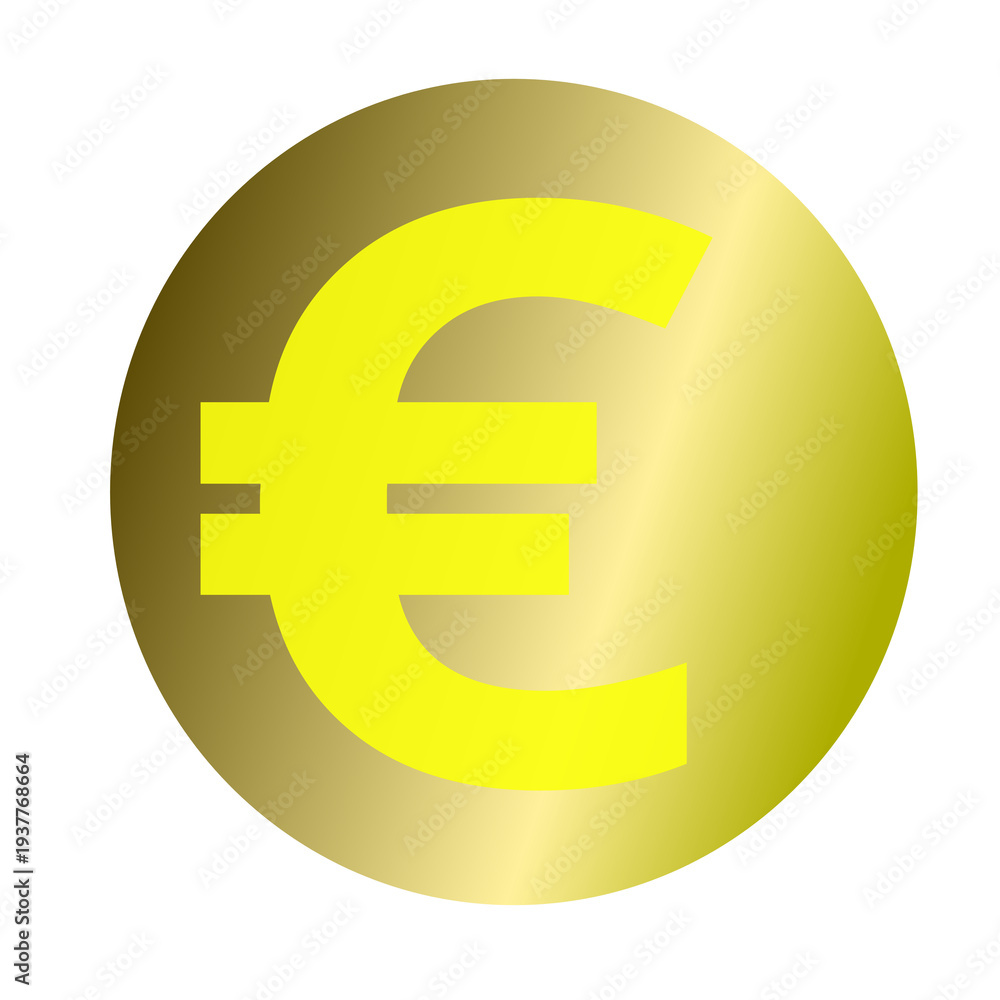 Fototapeta premium gold euro sign