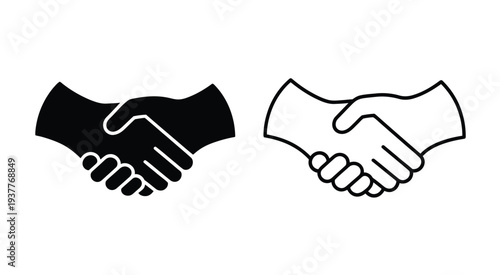 Business handshake partnership deal vector