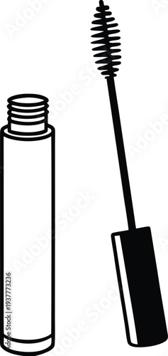 mascara-tube-with-wand-brush--modern-cosmetic-pack .eps
