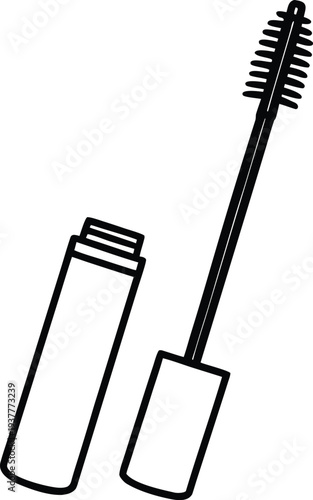 mascara-tube-with-wand-brush--modern-cosmetic.eps