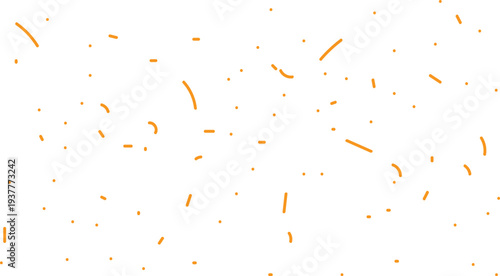 abstract orange curved and straight line segments scattered randomly on white background minimal modern artistic composition for creative design projects digital art resources and contemporary visuals
