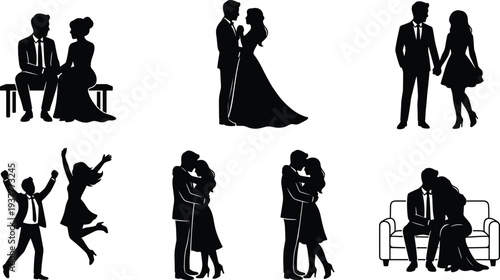 Black, farm, animal, silhouettes, set, including, cow, pig, goat, sheep, donkey, duck, rooster, turkey, alpaca, crane, isolated, white, background, vector.