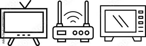 Wireless internet connection between devices vector illustration flat design