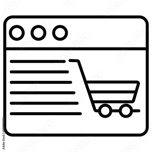 Brand Narrative Outline Icon Illustration Vector