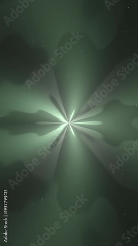 Ethereal Green Light Burst - A Mesmerizing Abstract Visual.